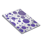 Blueberry Smear Polka Dot Notizblock (Rechte Seite)