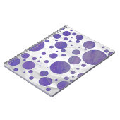 Blueberry Smear Polka Dot Notizblock (Linke Seite)