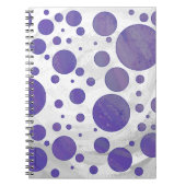 Blueberry Smear Polka Dot Notizblock (Vorderseite)