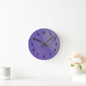 Blueberry Smear Runde Wanduhr (Zuhause)