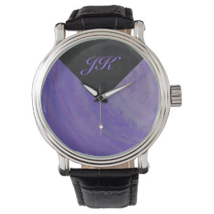 Blueberry Smear und Black Monogram Armbanduhr