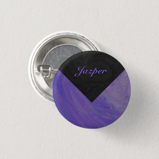 Blueberry Smear und Black Monogram Button (Vorne & Hinten)