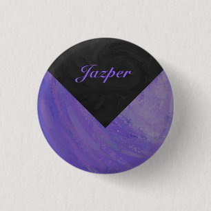 Blueberry Smear und Black Monogram Button