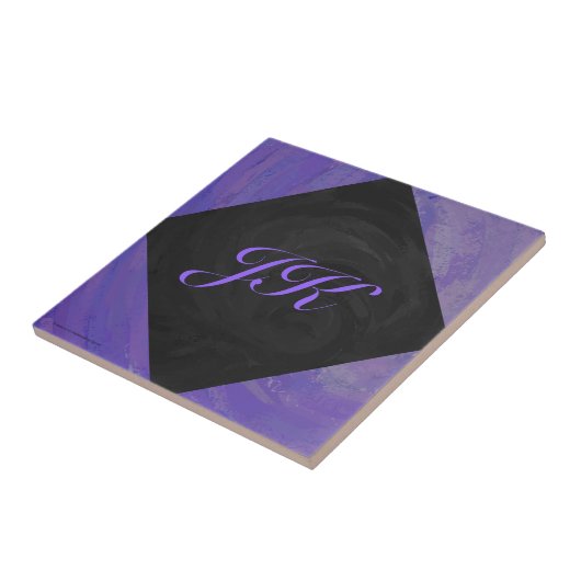 Blueberry Smear und Black Monogram Fliese (Seite)