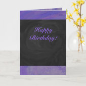 Blueberry Smear und Black Monogram Karte (Gelbe Blume)