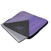 Blueberry Smear und Black Monogram Laptopschutzhülle (Vorne Knopf)