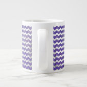 Blueberry Smear Zickzack Muster Jumbo-Tasse (Rückseite)