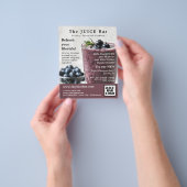 Blueberry Smoothie, Juice Bar Advertising Flyer (Gruppe)