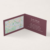 Blueberry Smoothie, Juice Bar, im Detail Visitenkarten (Innenseite)