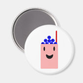 Blueberry Smoothie niedlich Magnet (Vorderseite/Rückseite)