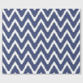 Blueberry South Hütte Chevrons Wrapping Paper Geschenkpapier (Flach)