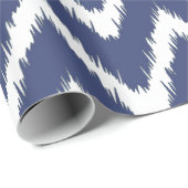 Blueberry South Hütte Chevrons Wrapping Paper Geschenkpapier (Rolleneckpunkt)
