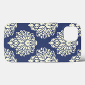 Blueberry Southern Hütte Damask Case-Mate iPhone Hülle (Rückseite (Horizontal))