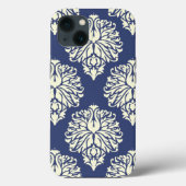 Blueberry Southern Hütte Damask Case-Mate iPhone Hülle (Rückseite)