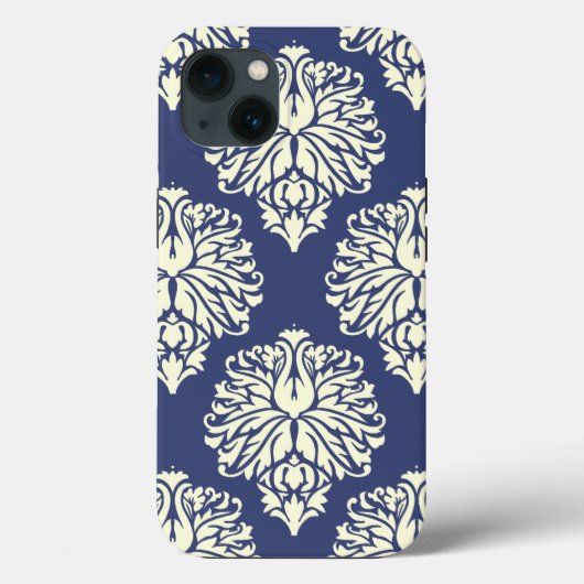 Blueberry Southern Hütte Damask Case-Mate iPhone Hülle (Rückseite)