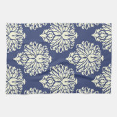 Blueberry Southern Hütte Damask Geschirrtuch (Horizontal)