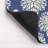 Blueberry Southern Hütte Damask Mousepad (Ecke)