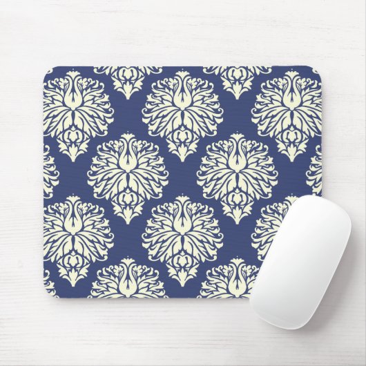 Blueberry Southern Hütte Damask Mousepad (Mit Mouse)