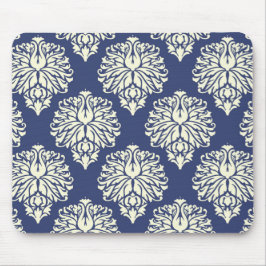 Blueberry Southern Hütte Damask Mousepad