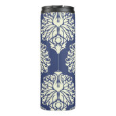 Blueberry Southern Hütte Damask Thermosbecher (Rückseite)