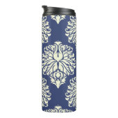 Blueberry Southern Hütte Damask Thermosbecher (Nach rechts gedreht)