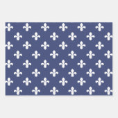 Blueberry Southern Hütte Fleur de Lys Geschenkpapier Set (Vorderseite 3)