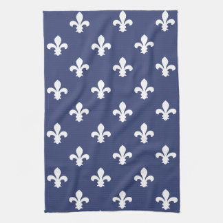 Blueberry Southern Hütte Fleur de Lys Handtuch