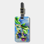 Blueberry Sprig Gepäckanhänger (Vorderseite vertikal)
