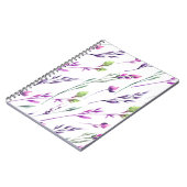 Blueberry Stems Watercolor Spiral Notebook Notizblock (Linke Seite)