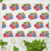 Blueberry & Strawberry Smoothie Geschirrtuch (Gefaltet)