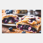 Blueberry Strudels Rechteckiger Aufkleber (Vorderseite)