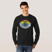 Blueberry Sunset Retro Vintag T-Shirt (Vorne ganz)
