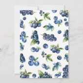 Blueberry Sweet Bitrhday Note Time Kapselkarte Dankeskarte (Rückseite)
