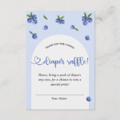 Blueberry Sweet Boy Babydusche Windelwanne Begleitkarte (Vorderseite)