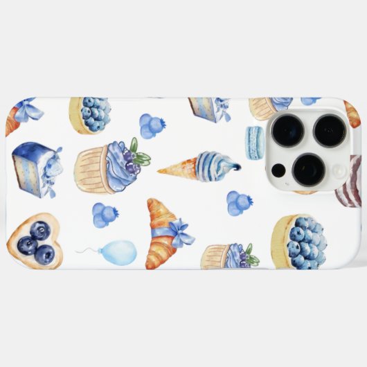 Blueberry Sweets Case-Mate iPhone Hülle (Rückseite (Horizontal))