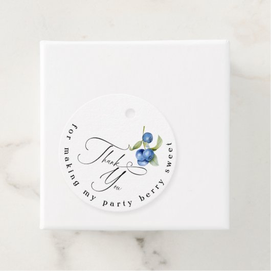 Blueberry Swery Baby Dusche Vielen Dank Geschenkanhänger (Beispiel)