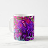 Blueberry Swirl White Stein Kaffeetasse (Vorderseite Links)