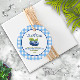 Blueberry Theme Baby Dusche Vielen Dank Geschenkanhänger
