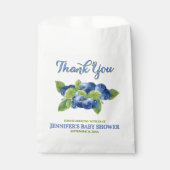 Blueberry Theme Baby Dusche Vielen Dank Geschenktütchen (Vorderseite)