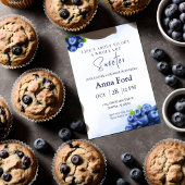 Blueberry Themed Dusche Einladung