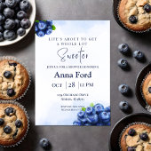 Blueberry Themed Dusche Einladung
