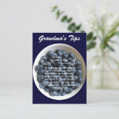 Blueberry Tipps Postkarte (Stehend Vorderseite)
