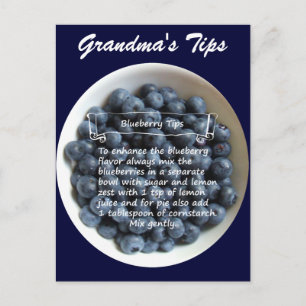 Blueberry Tipps Postkarte