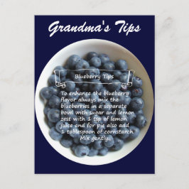 Blueberry Tipps Postkarte