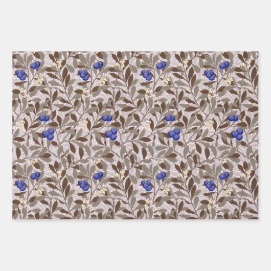 Blueberry Tree, William Morris Geschenkpapier Set (Vorderseite 3)