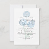 Blueberry Trio | Berry Watercolor Birthday Bash Einladung (Vorderseite)
