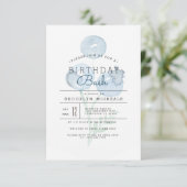 Blueberry Trio | Berry Watercolor Birthday Bash Einladung (Stehend Vorderseite)