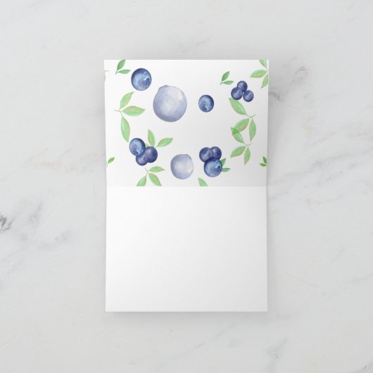 Blueberry Überraschung - Danke Karten (Innenseite)