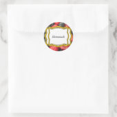 Blueberry- und Cherry-Fruchtmark Runder Aufkleber (Tasche)