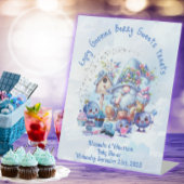 Blueberry und Gnomes Baby Dusche Sockelschild